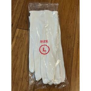 Formal cotton White Gloves-New old stock-size large